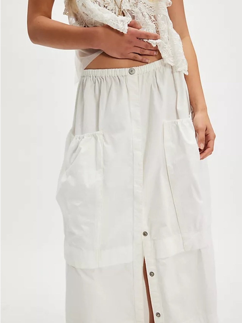 Free People We The Free Eloise Maxi Skirt XS 100% Cotton